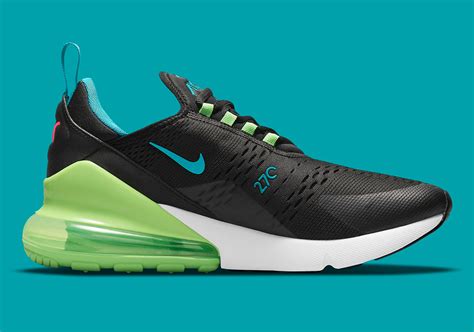 nike 270 green and black